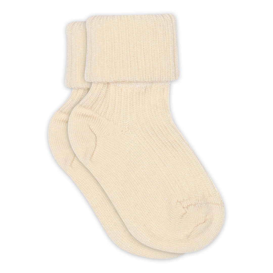 Wool rib baby socks