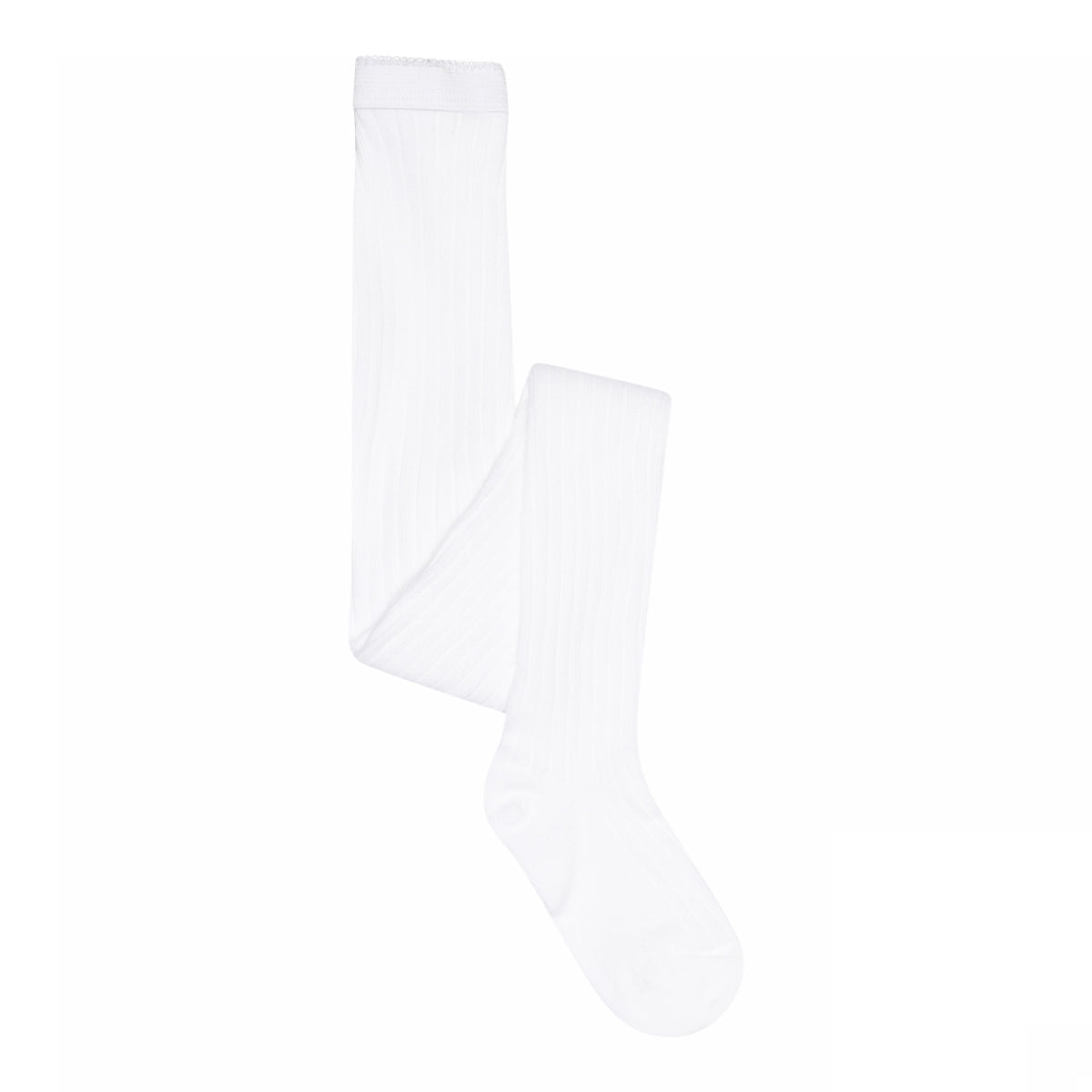 MPkids Strømpebukser - Cotton rib tights i White  Køb white Strømpebukser fra MPkids hos MP Denmark