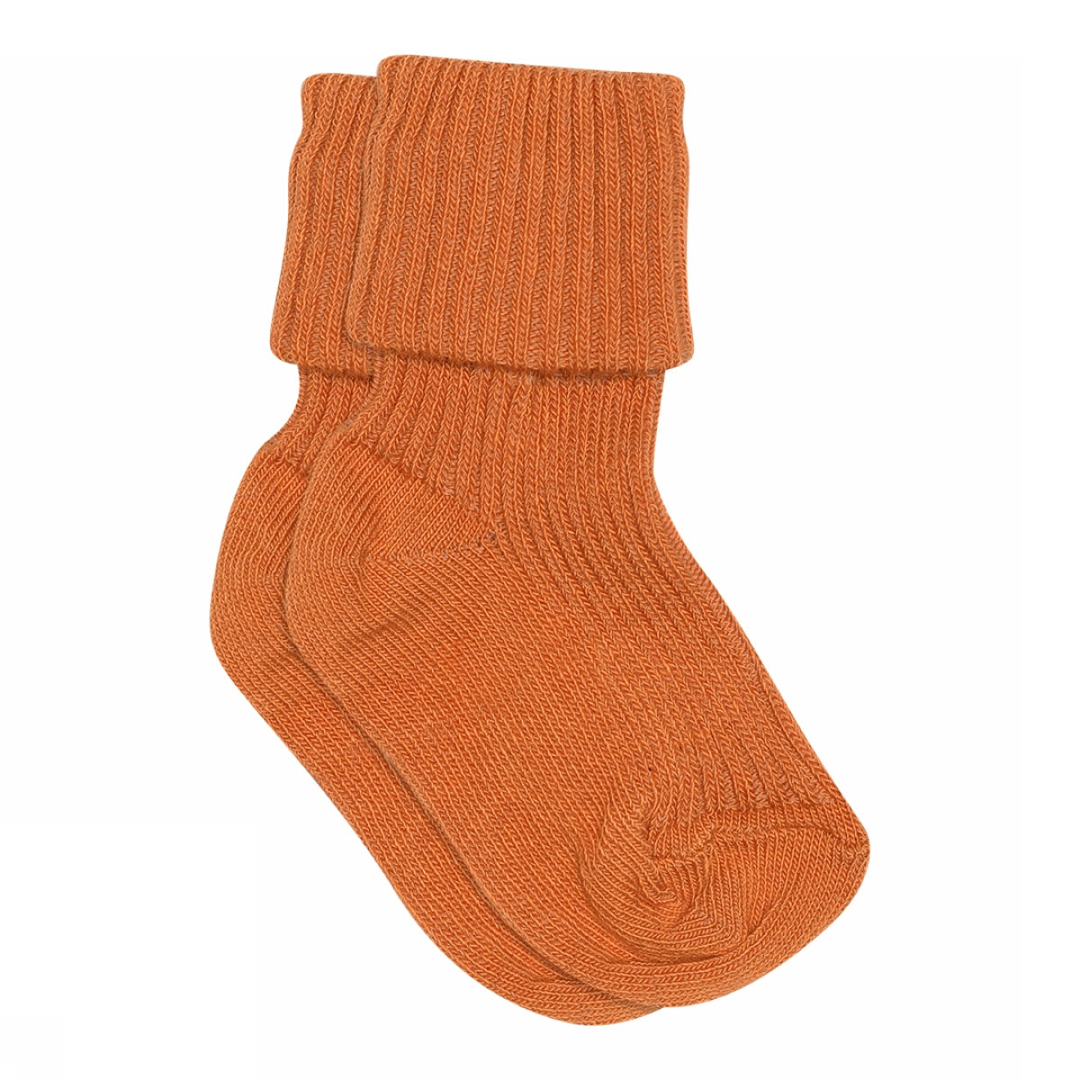 MPkids Strømper - Cotton rib baby socks i Marmelade  Køb marmelade Strømper fra MPkids hos MP Denmark