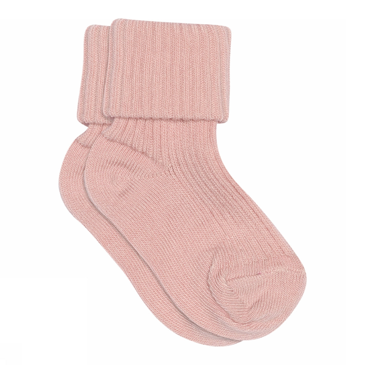 MPkids Strømper - Cotton rib baby socks i Silver Pink Køb silver pink Strømper fra MPkids hos MP Denmark