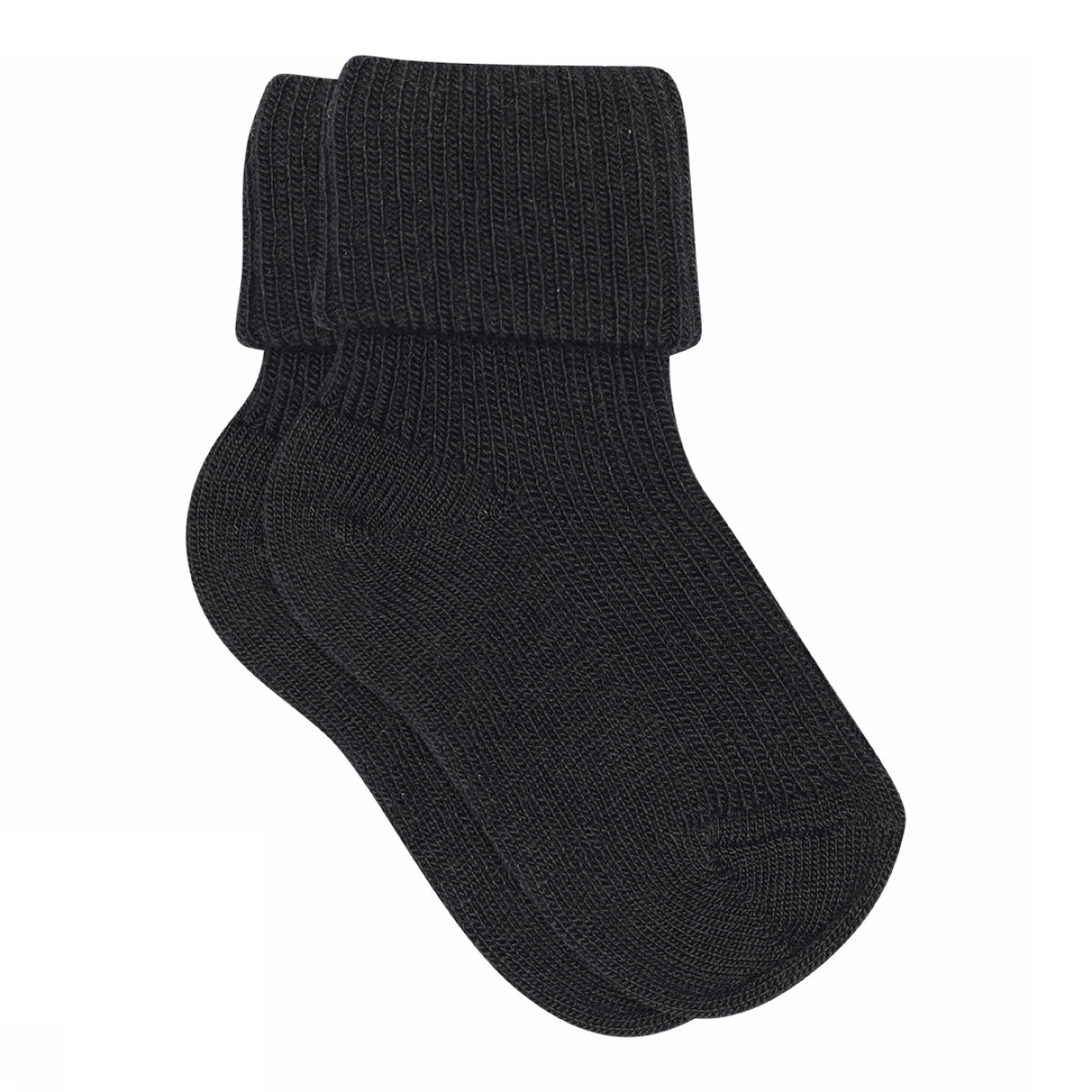 MPkids Strømper - Cotton rib baby socks i Black Køb black Strømper fra MPkids hos MP Denmark