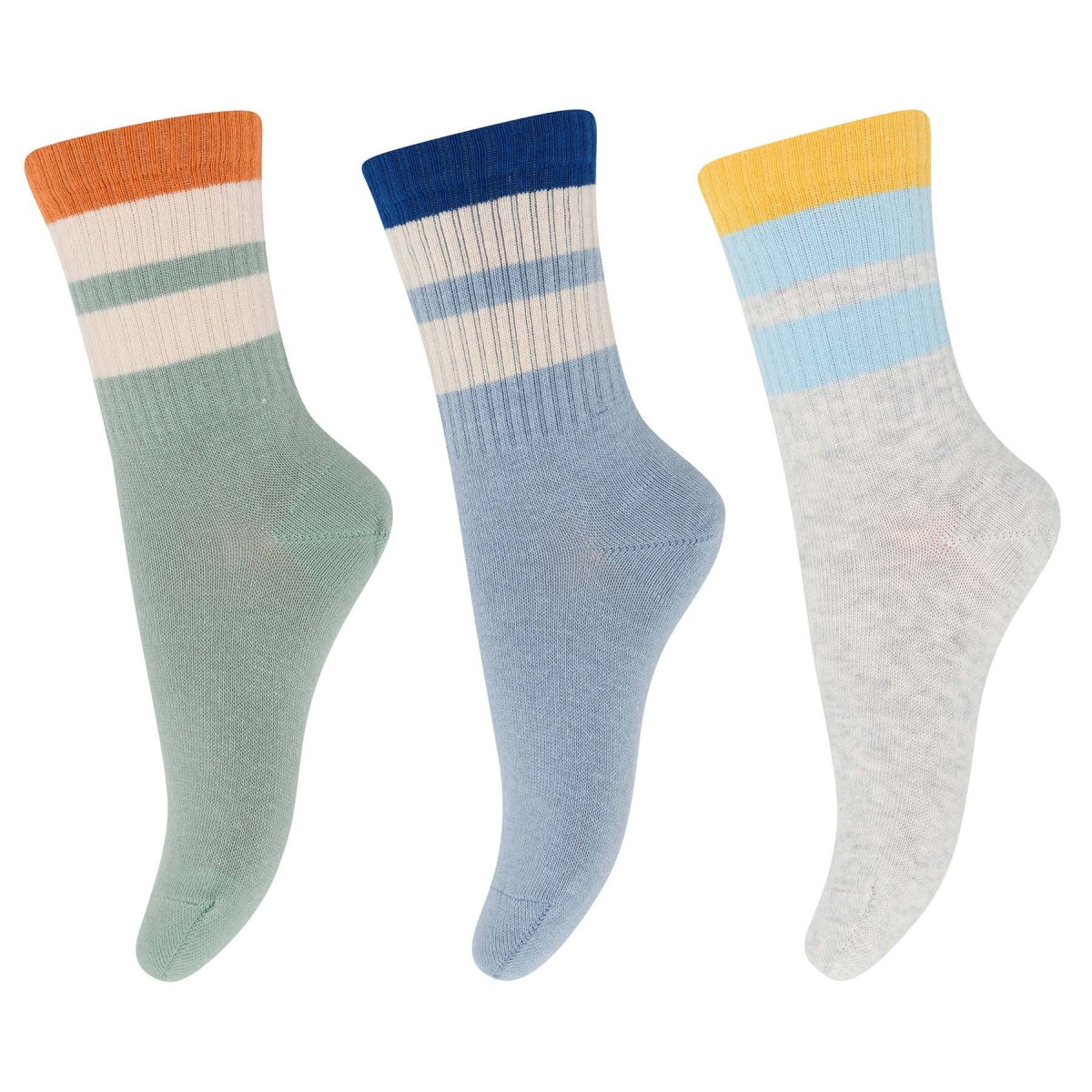 MPkids Strømper - Frej socks - 3-pack i Light Grey Melange Køb light grey melange Strømper fra MPkids hos MP Denmark