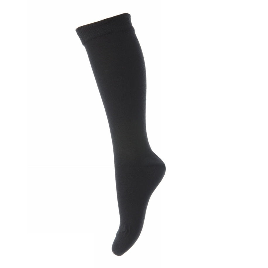 MPkids Strømper - Cotton knee socks i Dark Grey Melange Køb dark grey melange Strømper fra MPkids hos MP Denmark