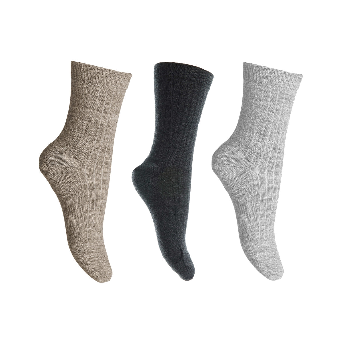 Køb dark grey melange, dark denim melange, dark purple dove og dusty ivy Strømper fra MPkids hos MP Denmark