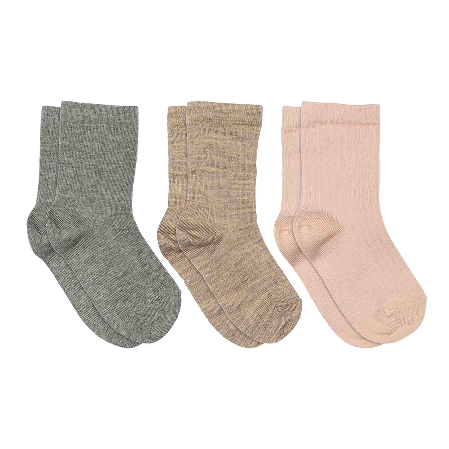 Cotton Rib socks -  3-pack