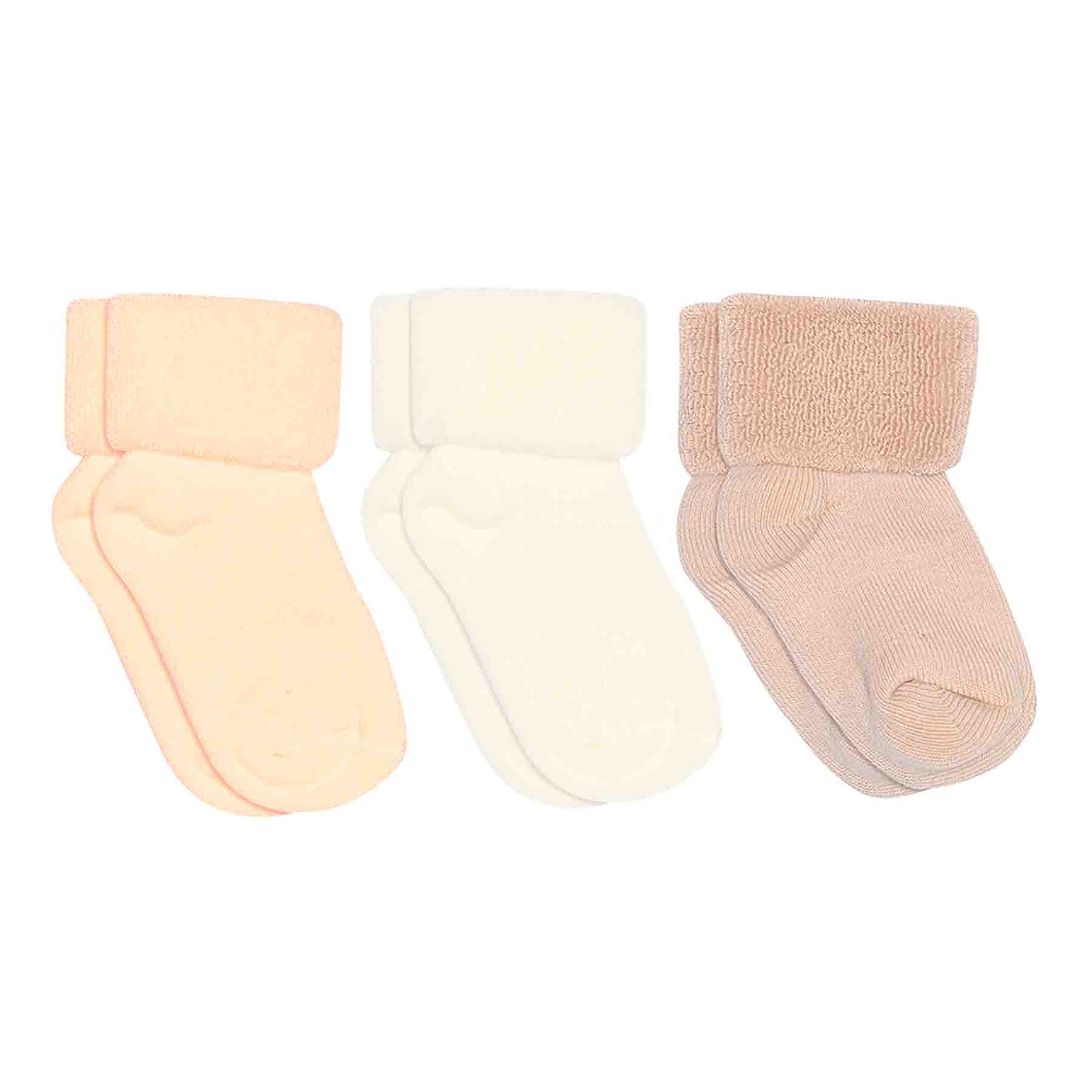 Cotton baby socks - 3-pack