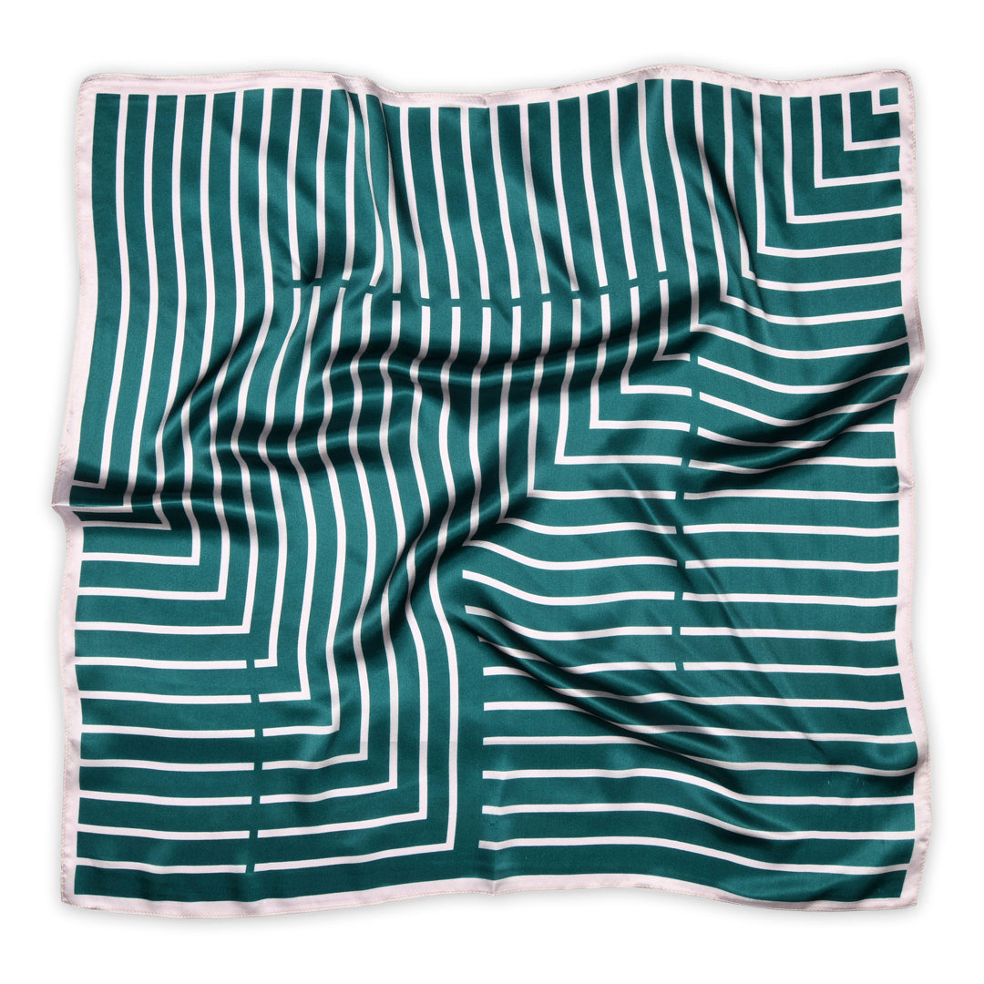 Lines silk scarf
