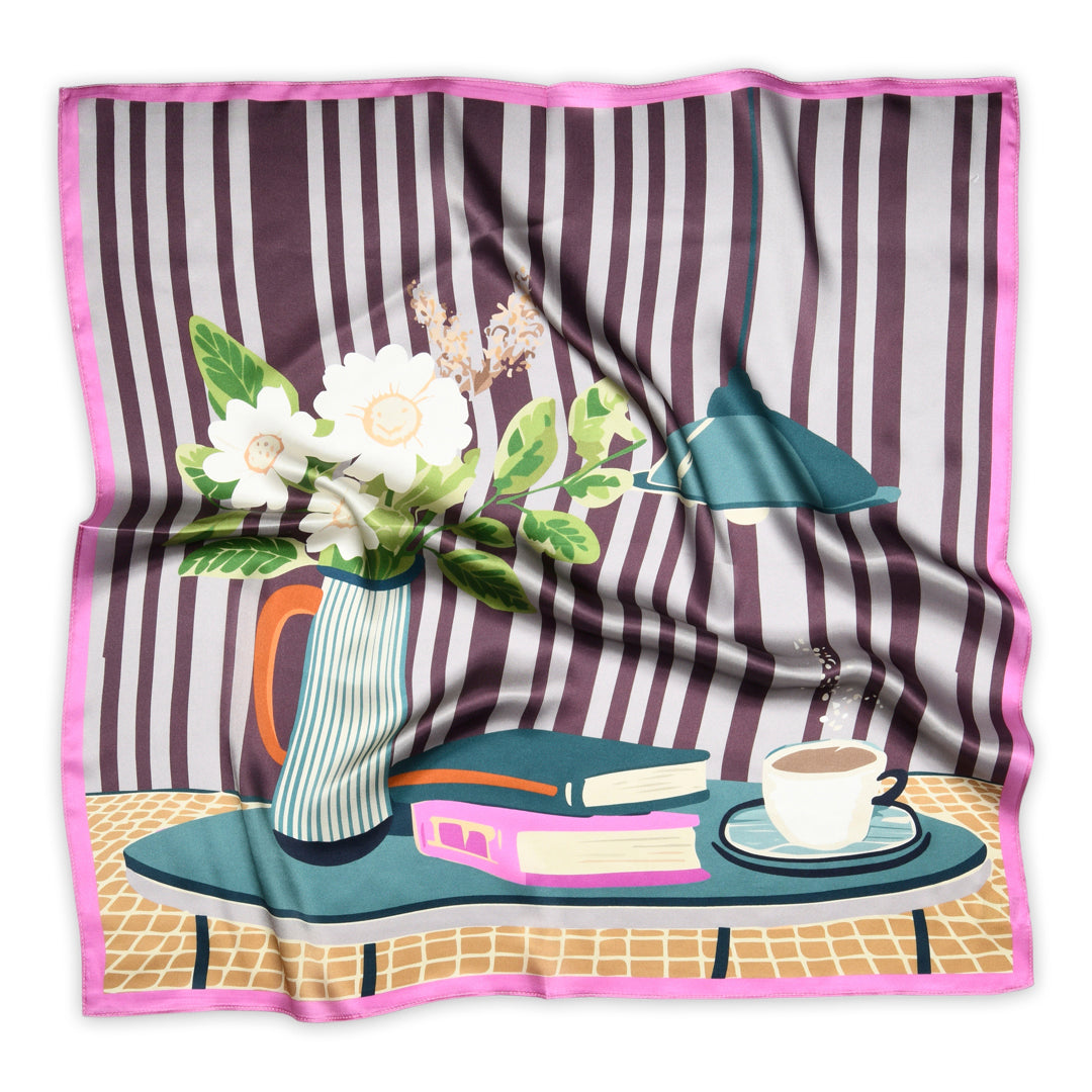 Eta silk scarf
