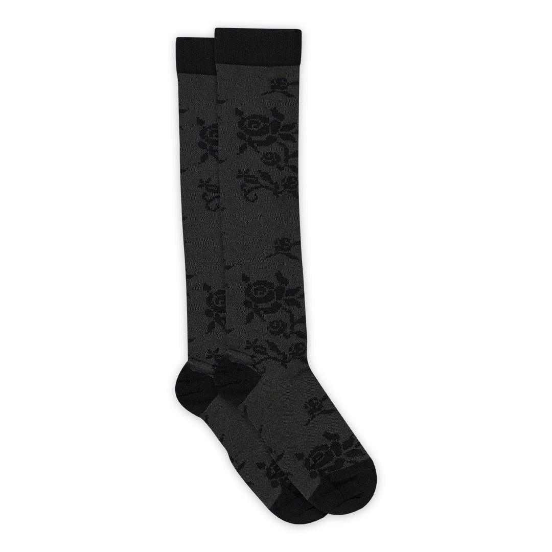 MPwoman Strømper - Elise knee socks i Black og Ecru Køb black og ecru Strømper fra MPwoman hos MP Denmark