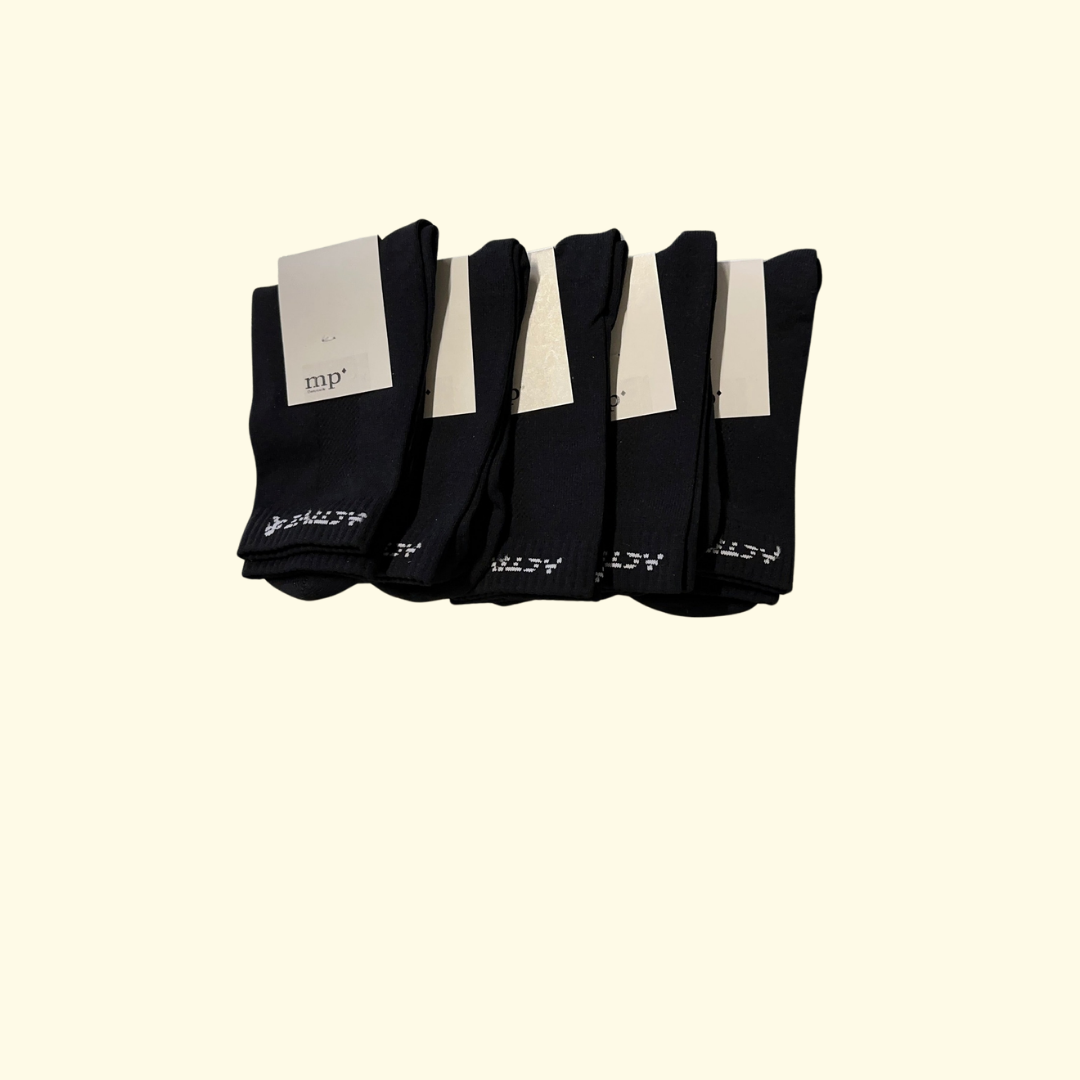 Active socks - Høj - 5-pak - Sort