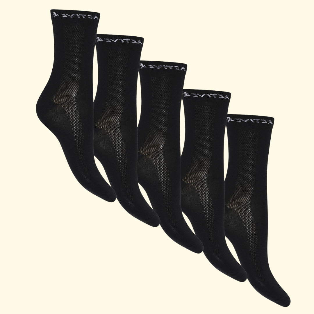 Active socks - Høj - 5-pak - Sort