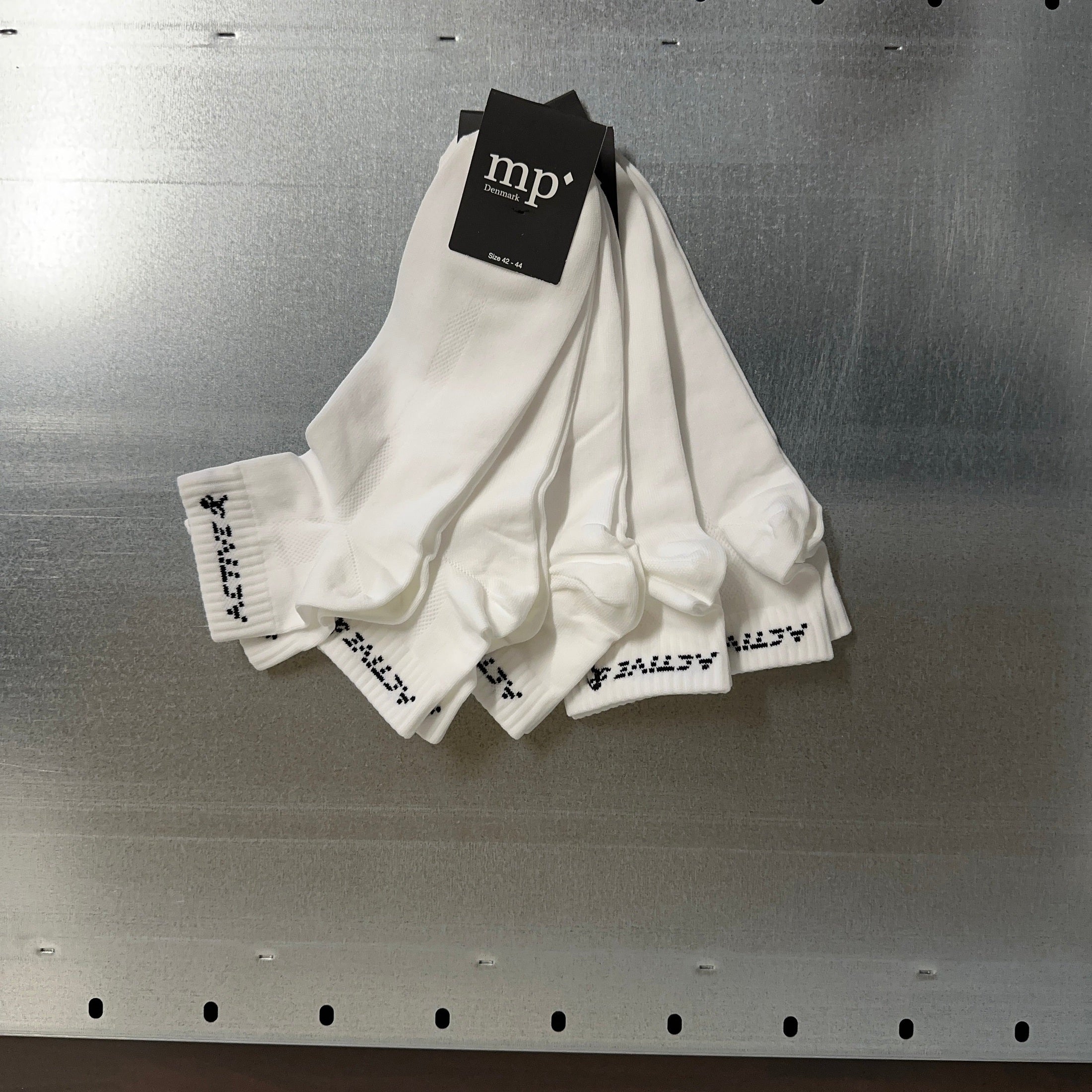 Active socks - Lav - 5-pak - Hvid