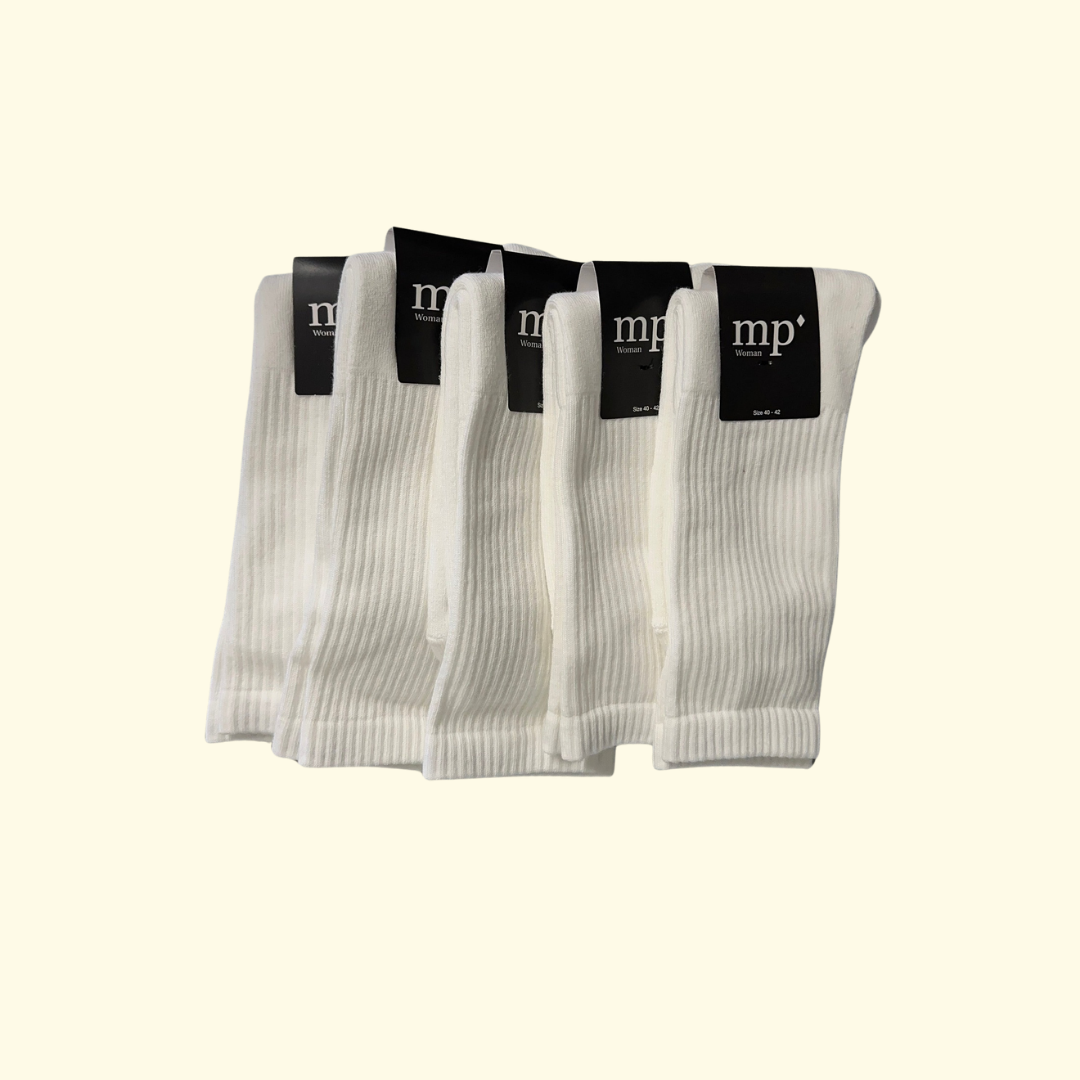 Tennis socks - 5-pak - Hvid