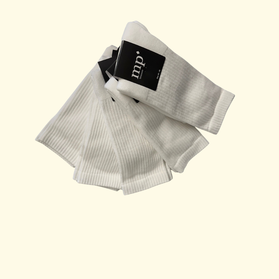 Tennis socks - 5-pak - Hvid