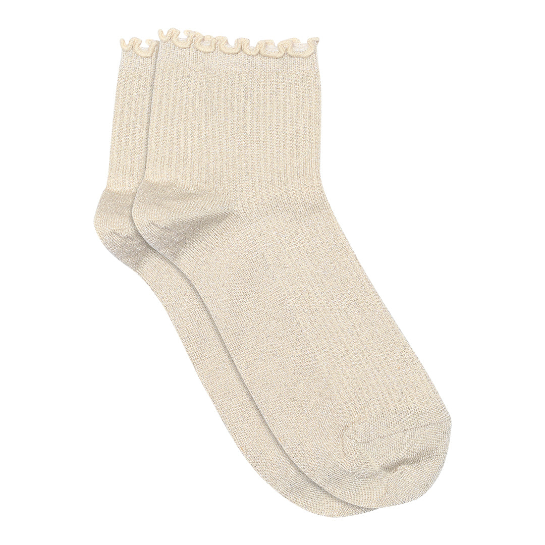 MPwoman Strømper - Lis glitter socks i Black, Champagne, Stone Blue, Mellow Green og Maple Sugar Køb black, champagne, stone blue, mellow green og maple sugar Strømper fra MPwoman hos MP Denmark