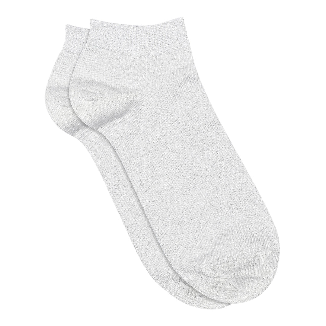 MPwoman Strømper - Zoe glitter sneaker socks i White, Black, Golden Tan, Lilac Shadow, Winter Sky, Fragrant Lilac og Moonstone Køb white, black, golden tan, lilac shadow, winter sky, fragrant lilac og moonstone Strømper fra MPwoman hos MP Denmark