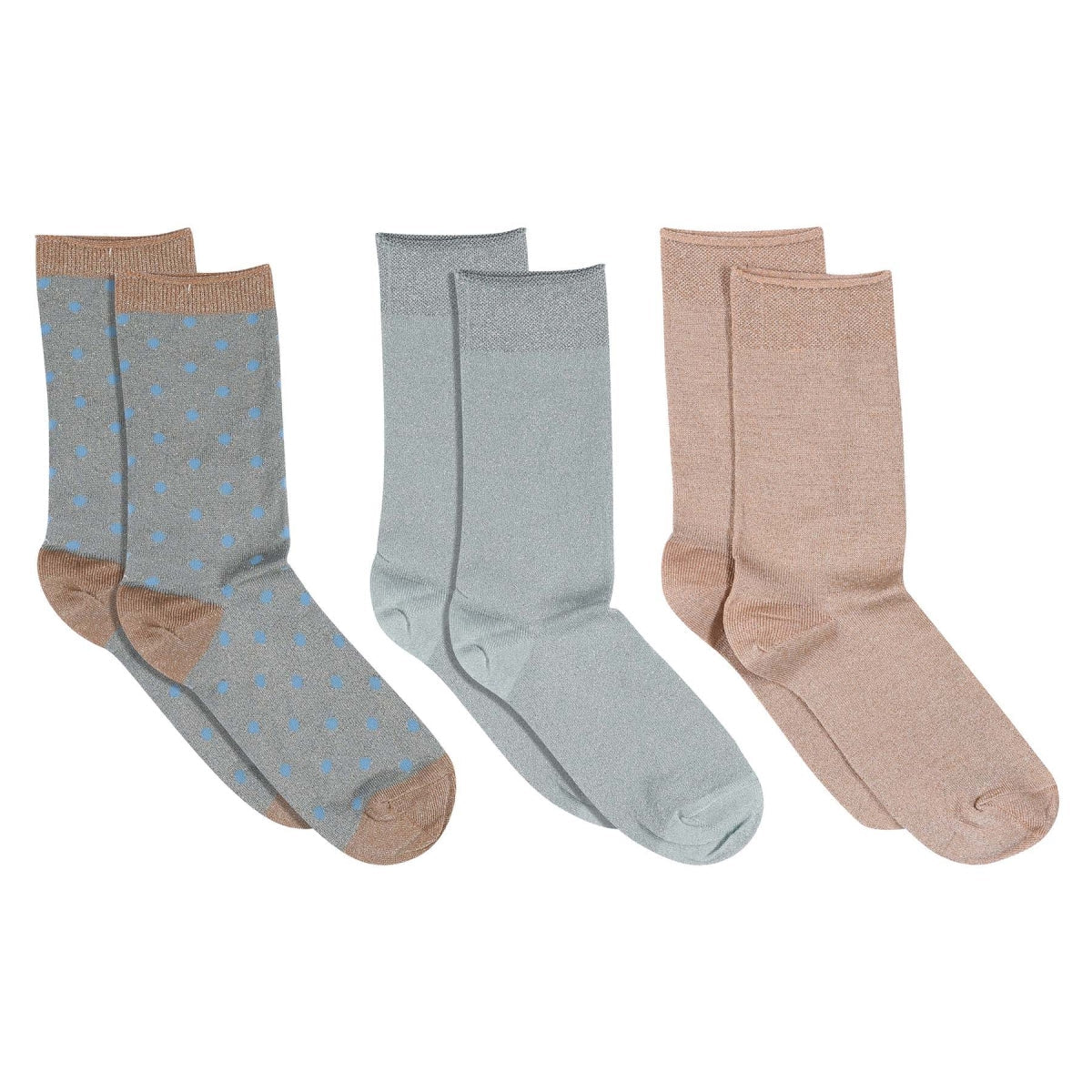 Glitter socks 3-pack