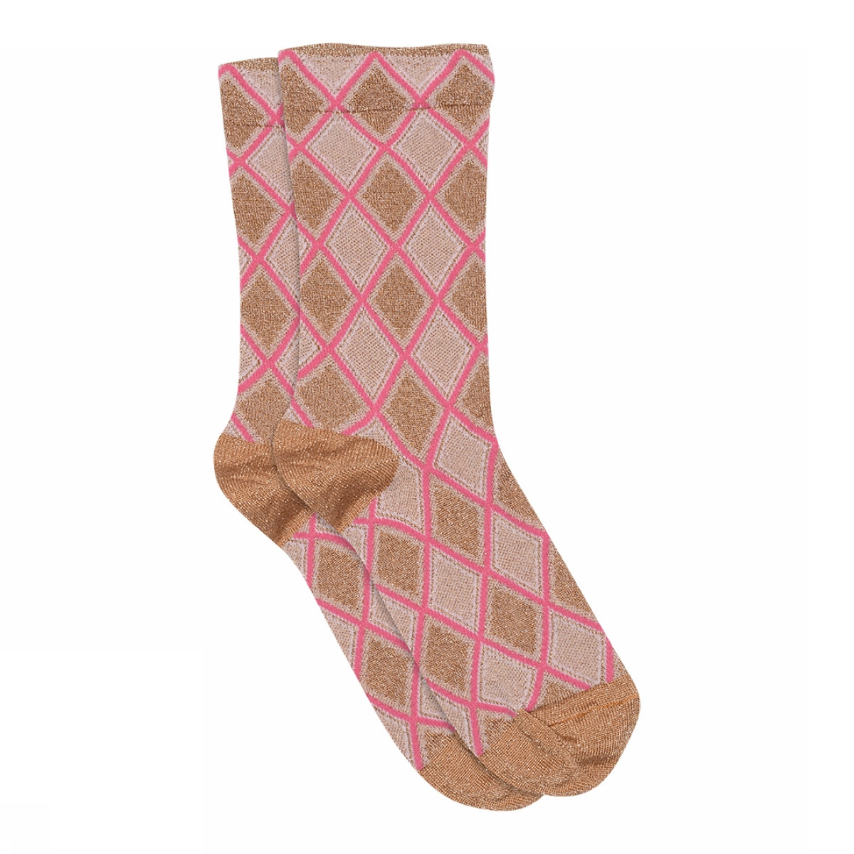 MPwoman Strømper - Alicia glitter socks i Tawny Brown, Cedar og Dusty Blue Køb tawny brown, cedar og dusty blue Strømper fra MPwoman hos MP Denmark