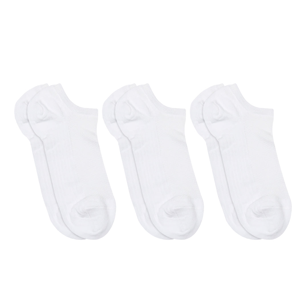 MPwoman Strømper - Britta sneaker socks - 3-pack i White og Black Køb white og black Strømper fra MPwoman hos MP Denmark