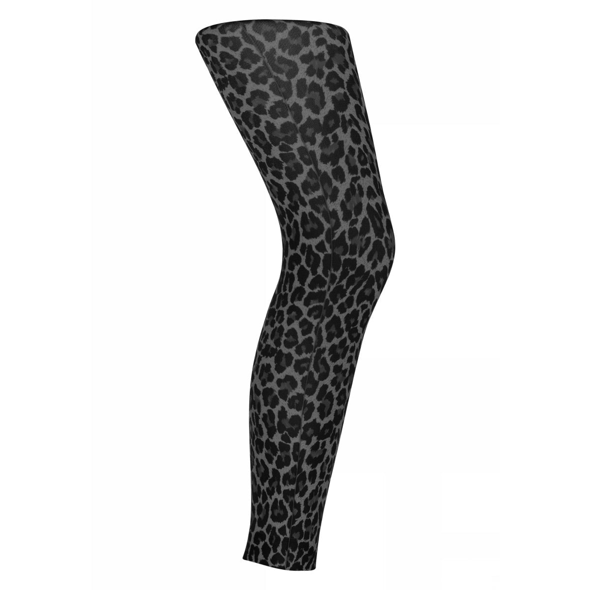 SneakyFox Leggings - Leopard footless - 150 denier i Anthracite og Natural  Køb anthracite og natural Leggings fra SneakyFox hos MP Denmark