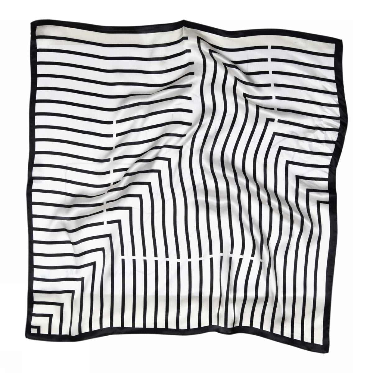 Lines silk scarf