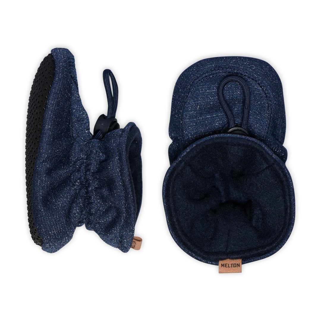 Glitter textile slipper