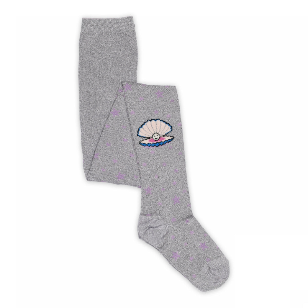 Shell glitter tights