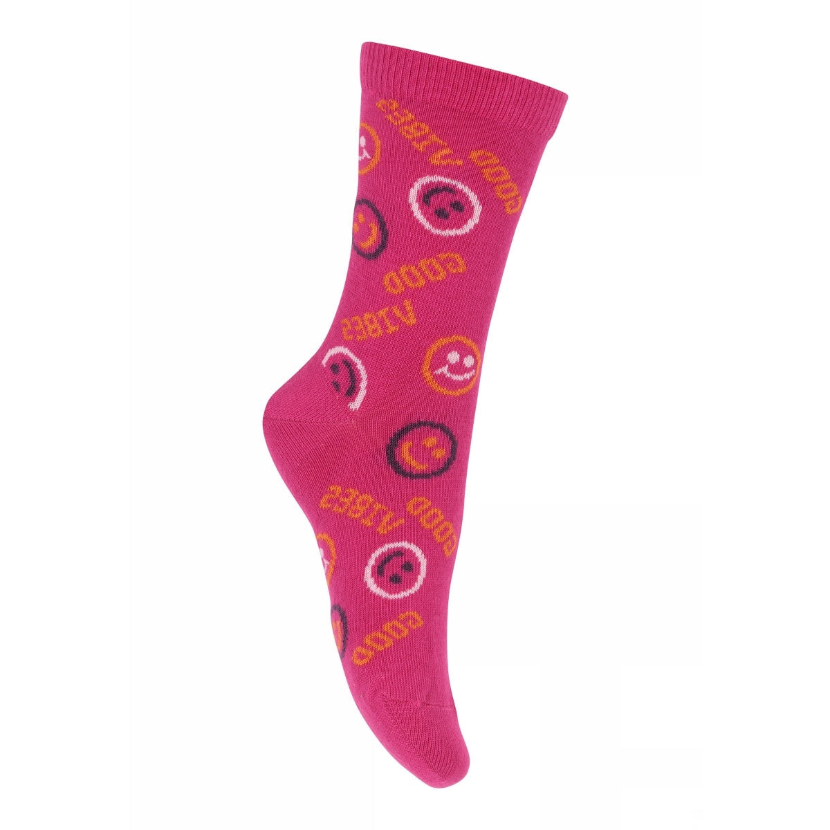 MELTON Strømper - Smiley socks i Festival Fuchsia, Marine, Hortensia og Cactus  Køb festival fuchsia, marine, hortensia og cactus Strømper fra MELTON hos MP Denmark