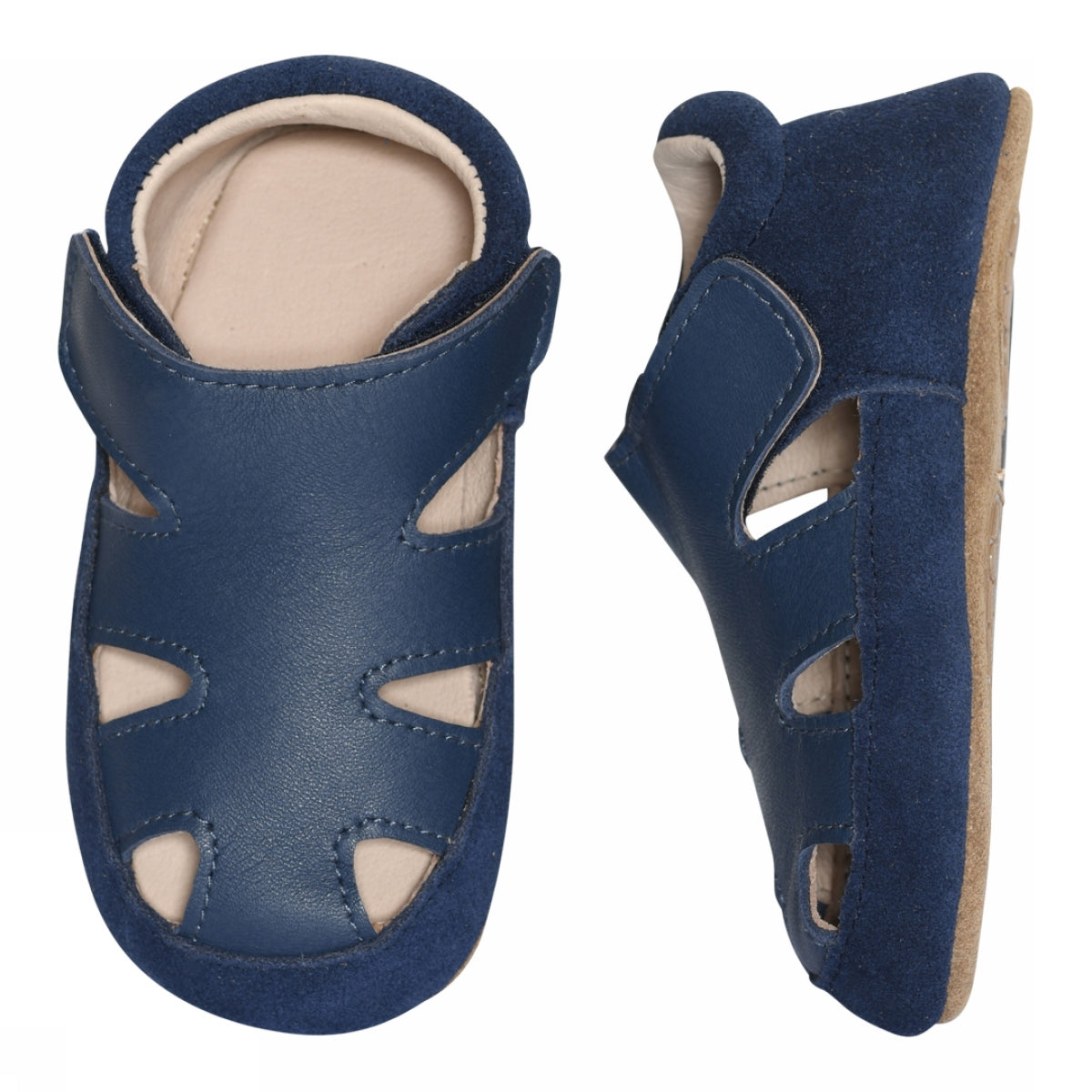 MELTON Hjemmesko - Sandal leather slippers i Titan, Rose Grey og Desert taupe Køb titan, rose grey og desert taupe Hjemmesko fra MELTON hos MP Denmark