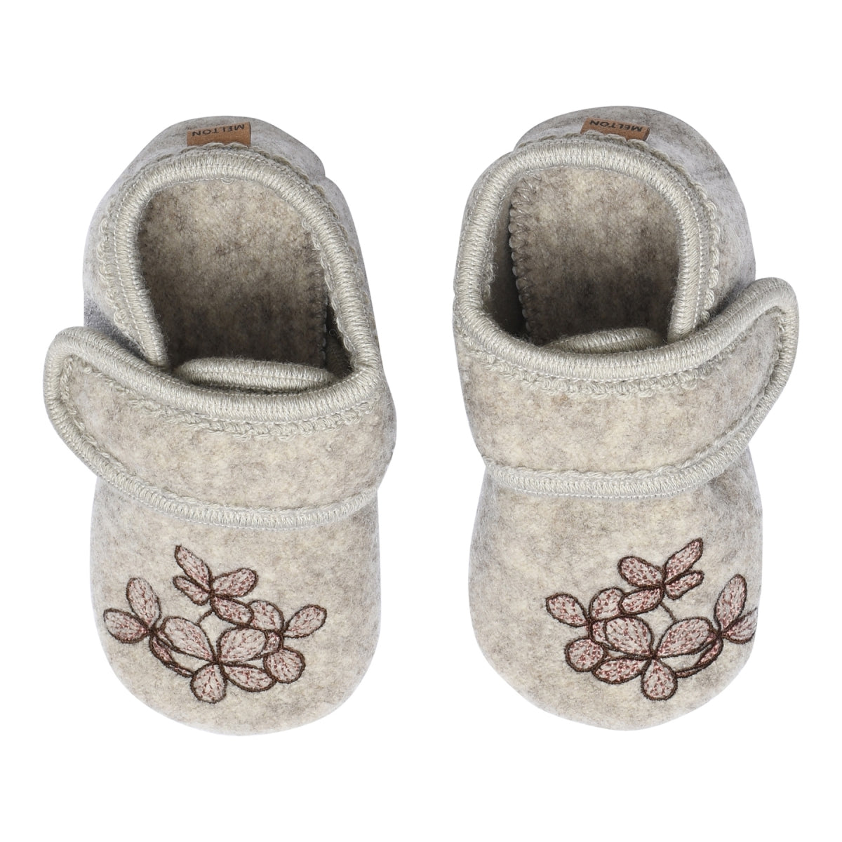 MELTON Hjemmesko - Hortensia wool slippers i Beige Melange Køb beige melange Hjemmesko fra MELTON hos MP Denmark