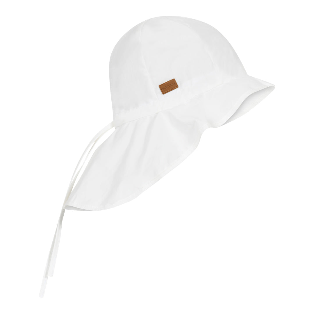 MELTON Sommerhatte - Poplin hat - neck shade i Trellis, Purple Heather, White, Buttercream, Bubblegum og Marine  Køb trellis, purple heather, white, buttercream, bubblegum og marine Sommerhatte fra MELTON hos MP Denmark