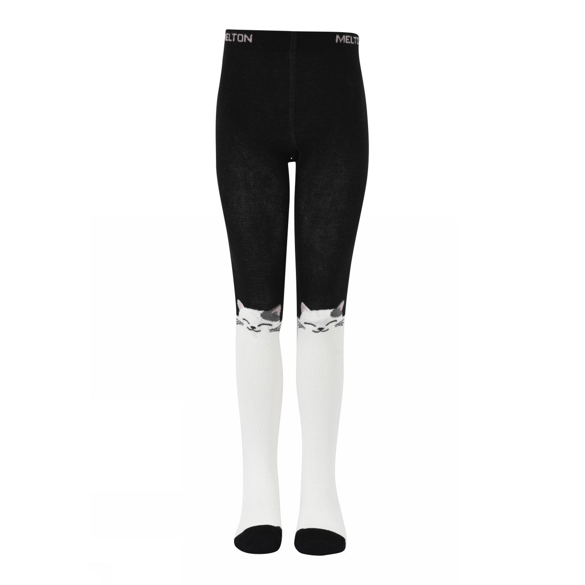 MELTON Strømpebukser - Cat tights i Black Køb black Strømpebukser fra MELTON hos MP Denmark