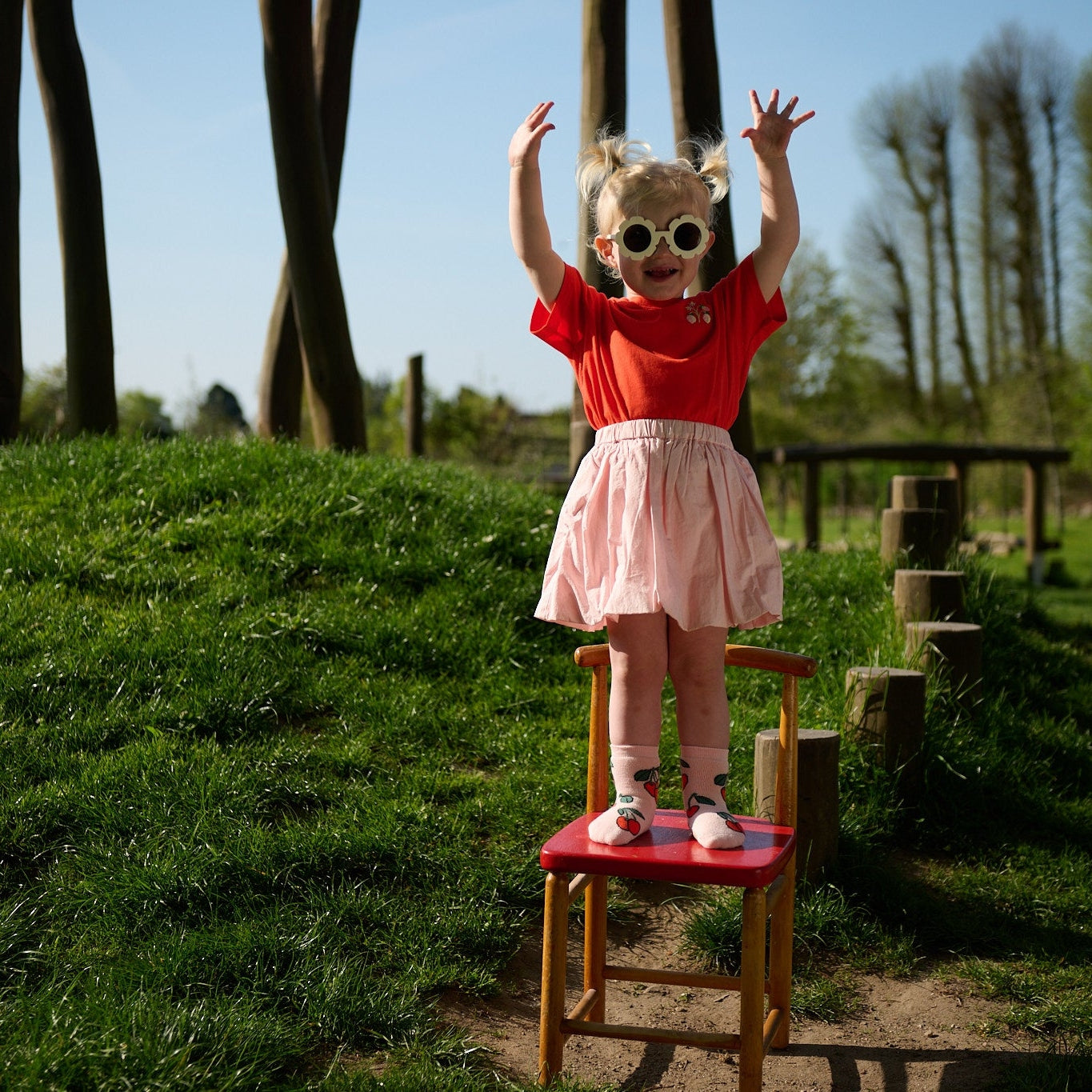 Cherries socks - anti-slip