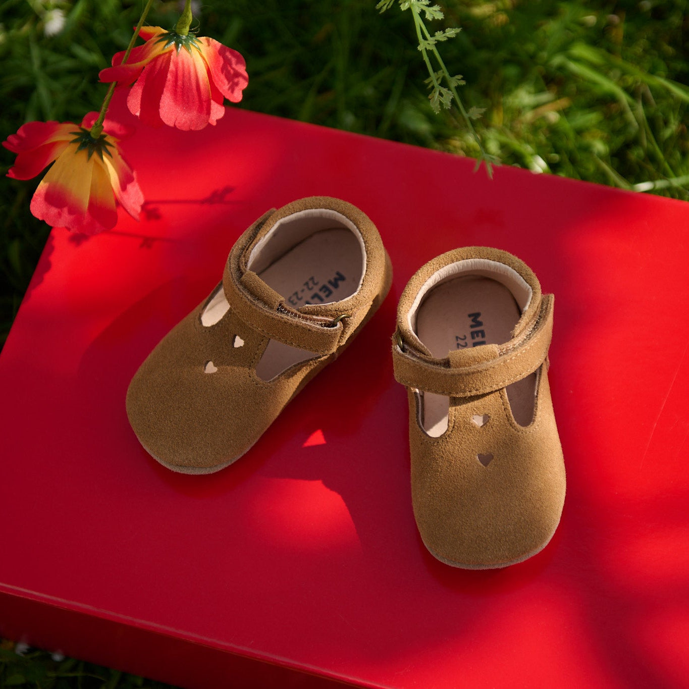 Mary Jane leather slippers