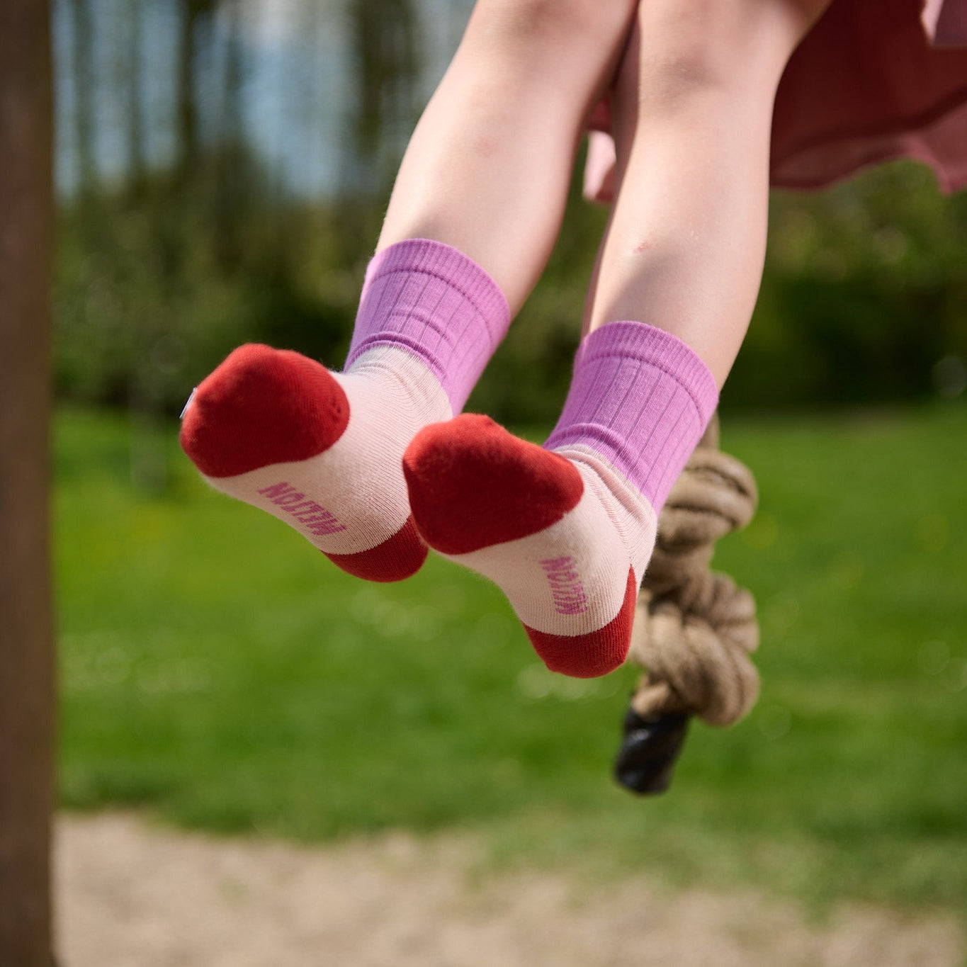 Block colour socks