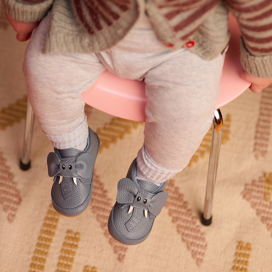 Elephant leather slipper