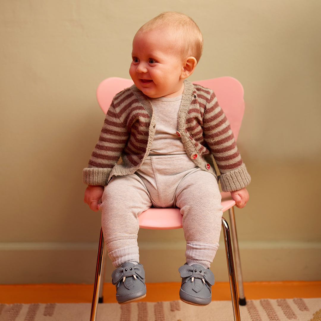 Elephant leather slipper