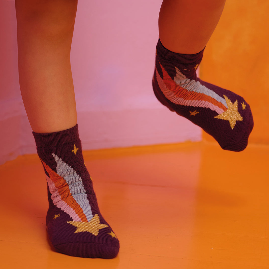 Shooting star sock - anti-slip