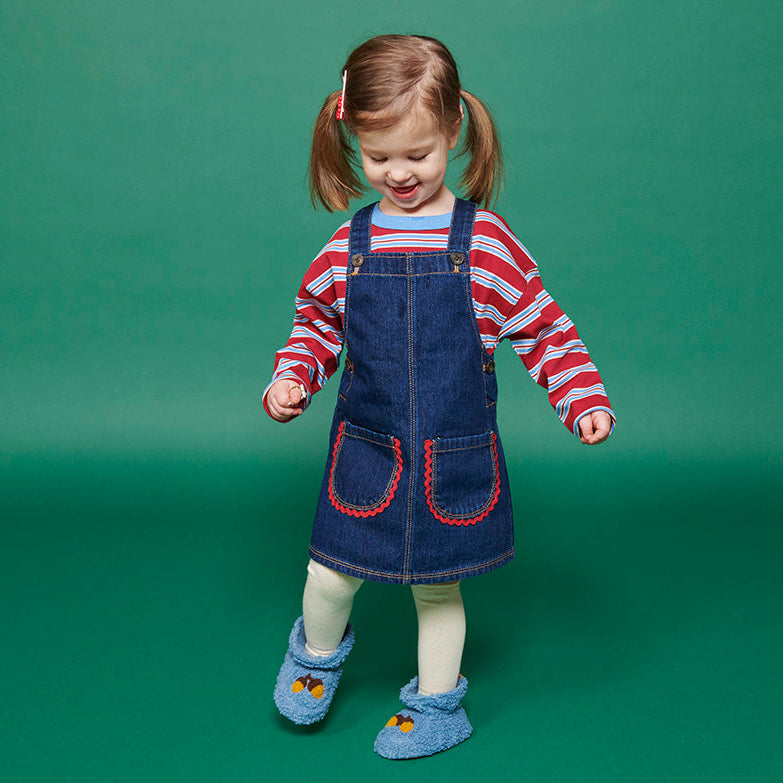 Acorn textile slippers