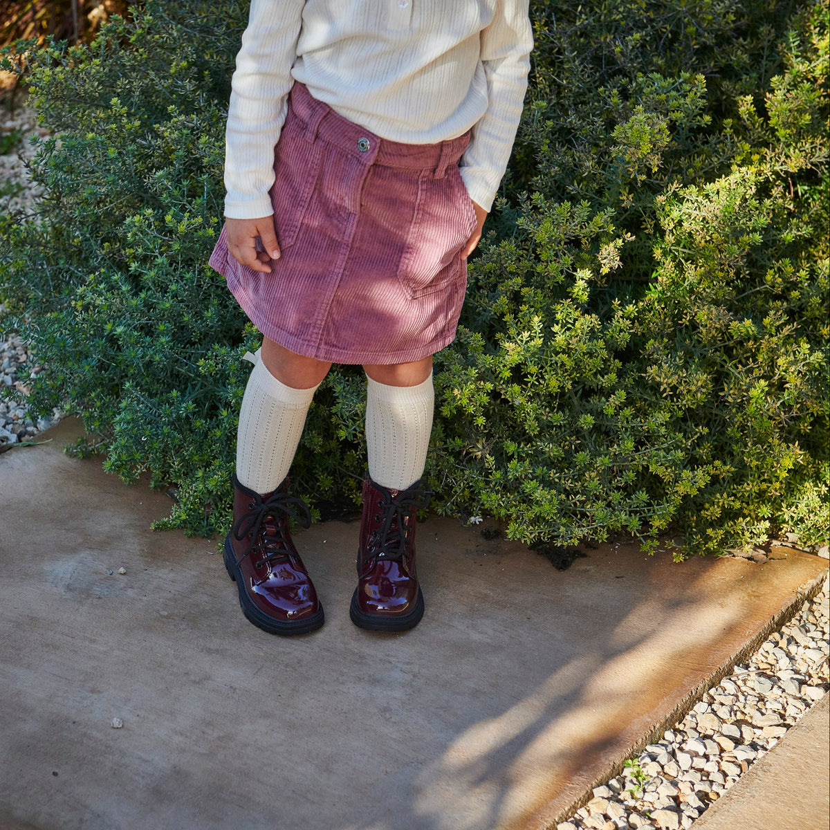 Vita knee socks - bow