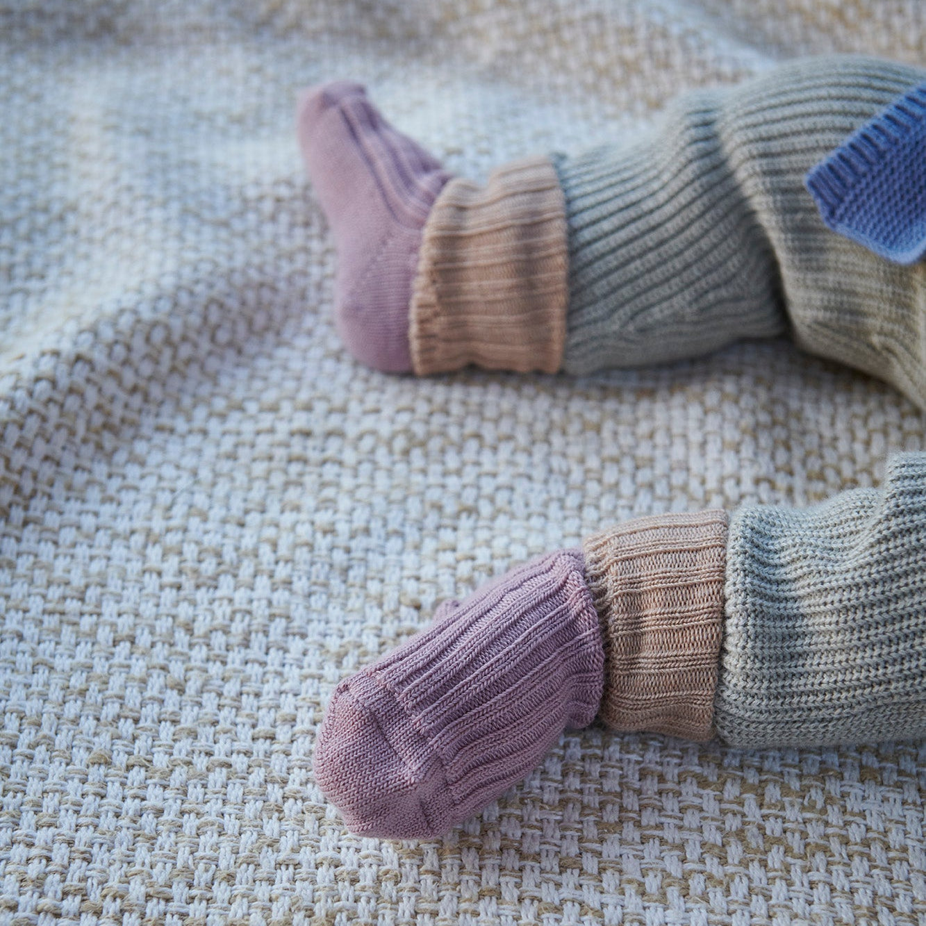 Cotton rib baby socks