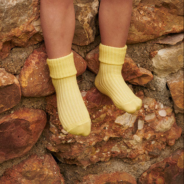 Cotton rib baby socks