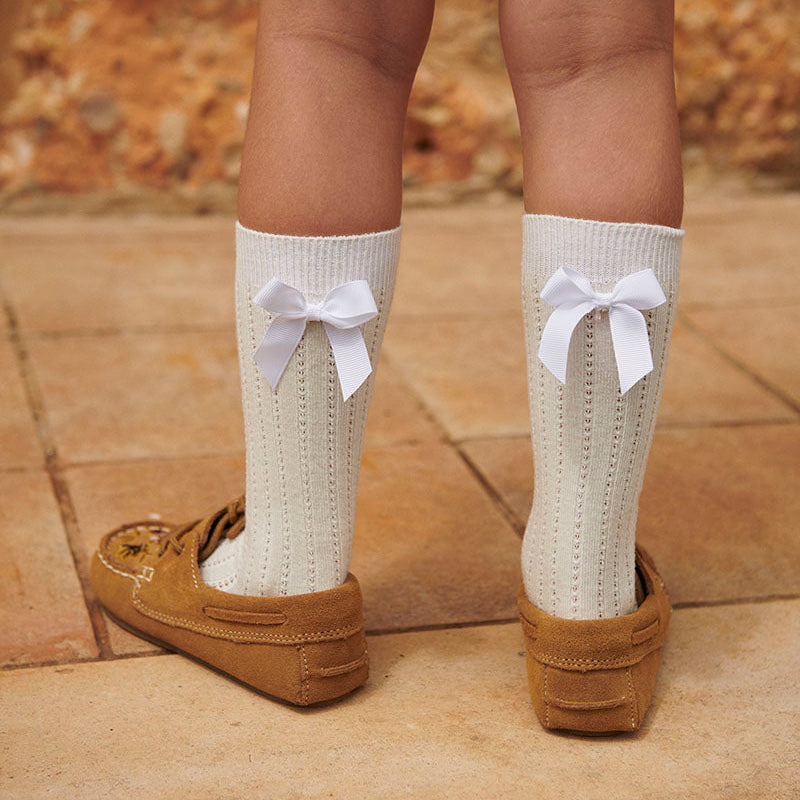 Liva knee socks - bow