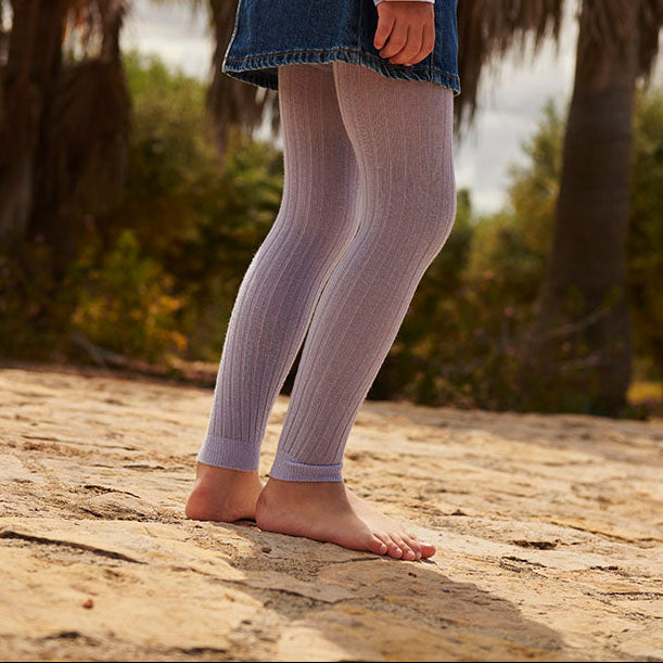 Cotton rib leggings