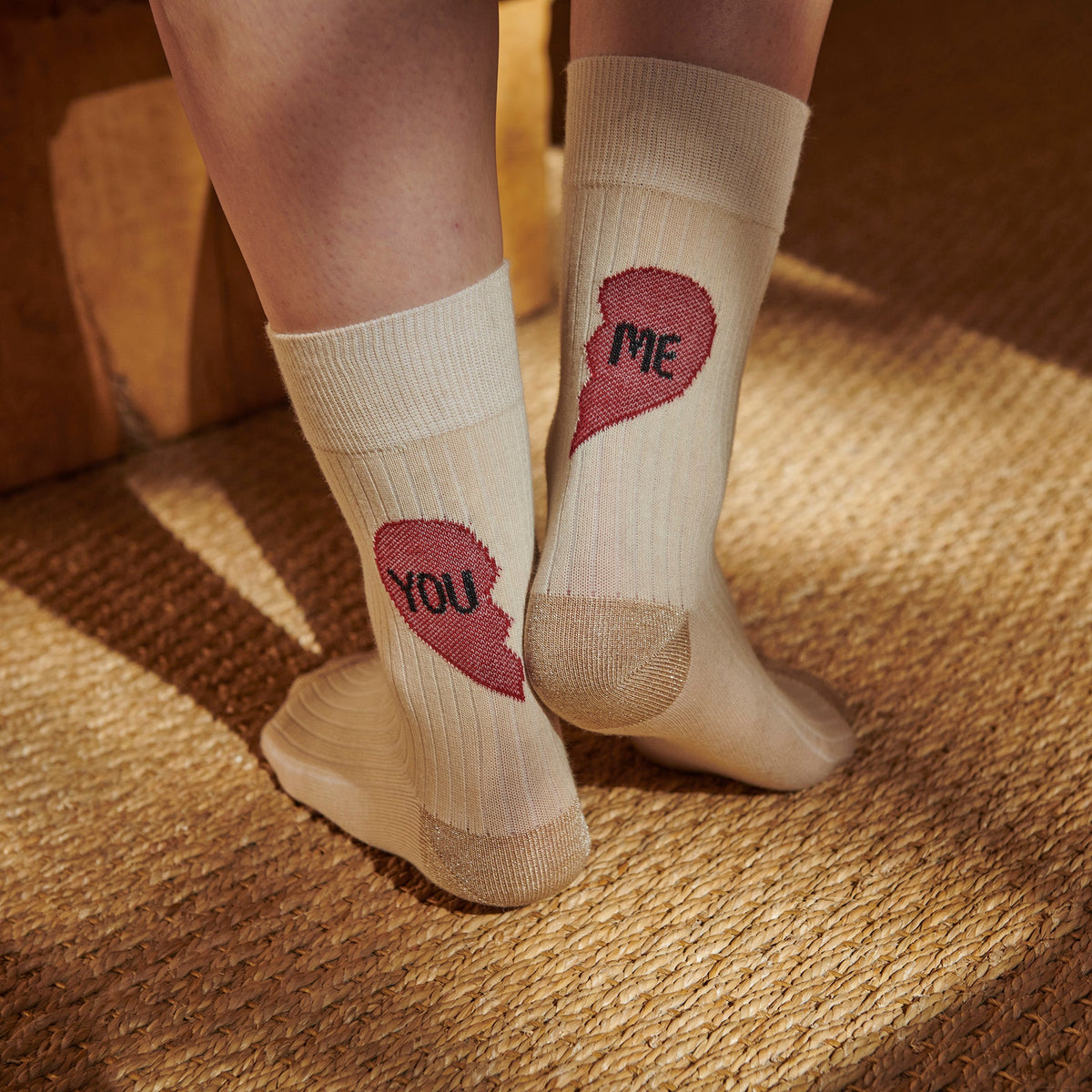 You and Me socks