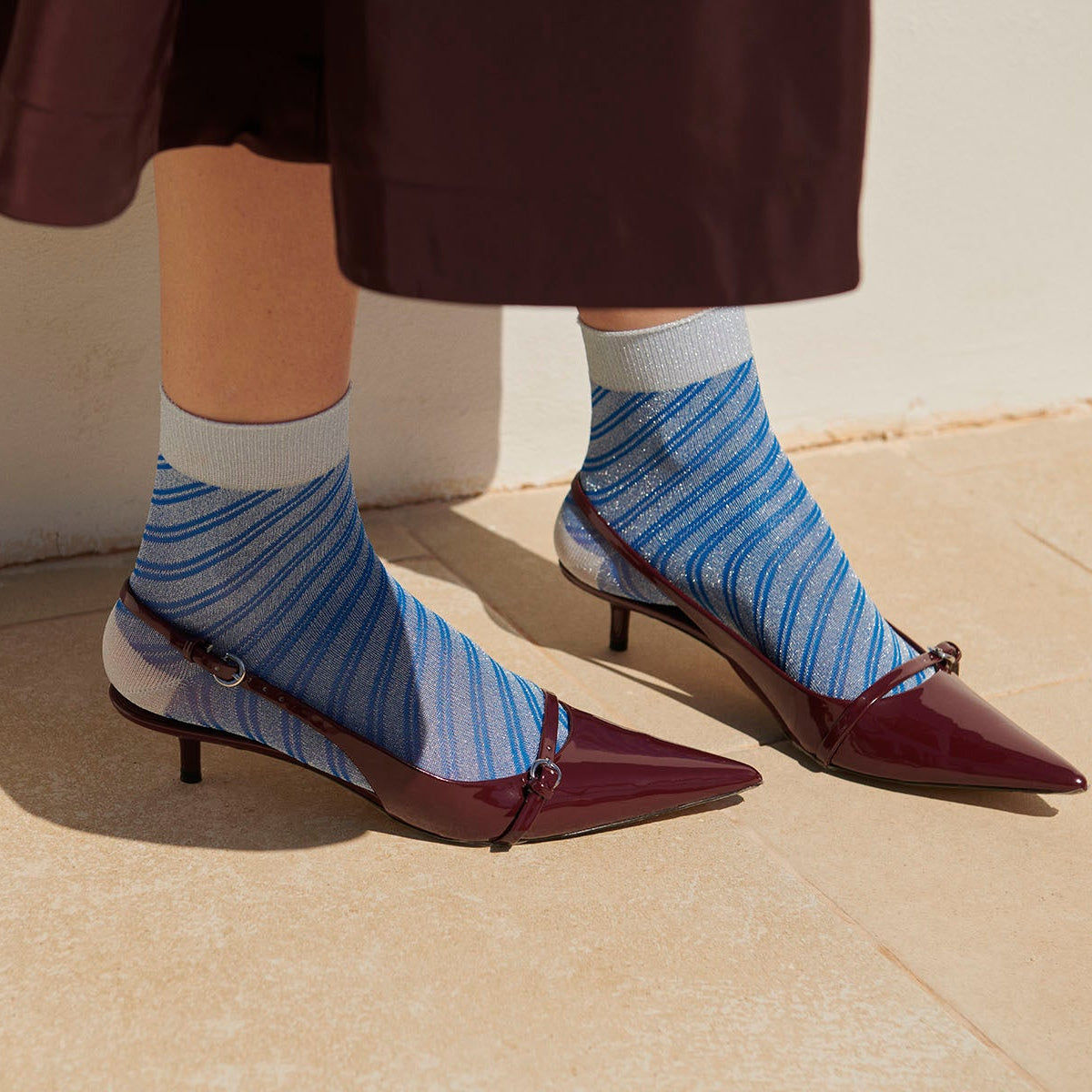 Elisa glitter short socks