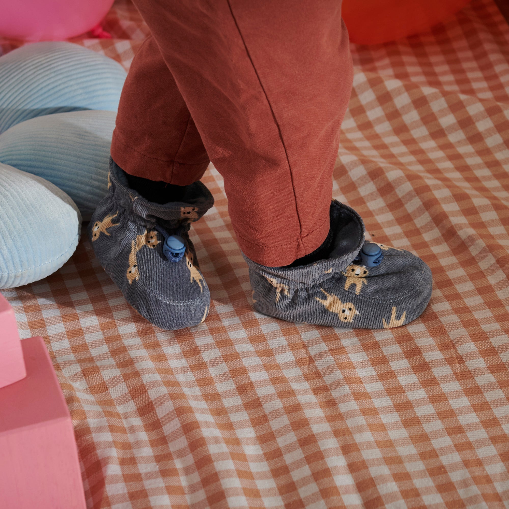 Snowfox textile slippers