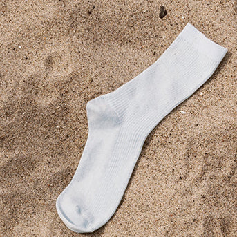 Fine cotton rib socks