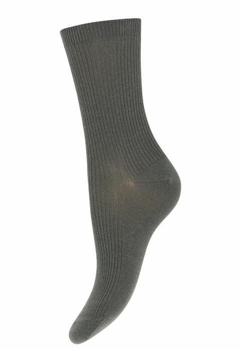 Fine cotton rib socks - Agave Green -37/39