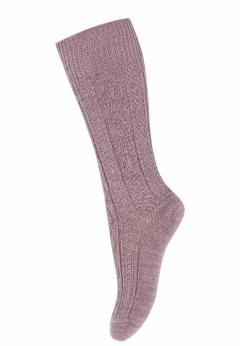 Wally knee socks - Dark Purple Dove -25/28